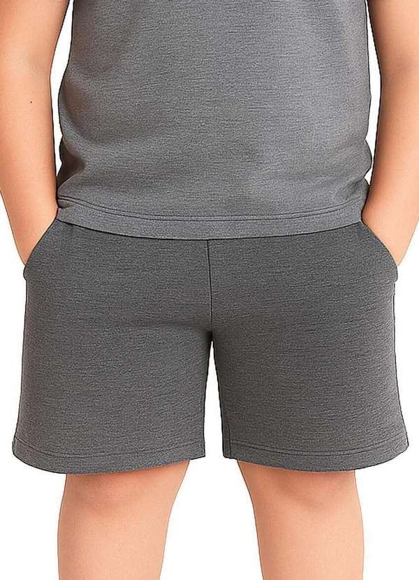 Imagem principal Bermuda Infantil Menino Moletom Malwee 1000085027 60000-Grafite Malwee