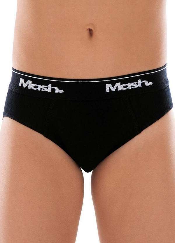 Imagem principal Cueca Infantil Slip Mash 193.01 Pt00-Preto MASH
