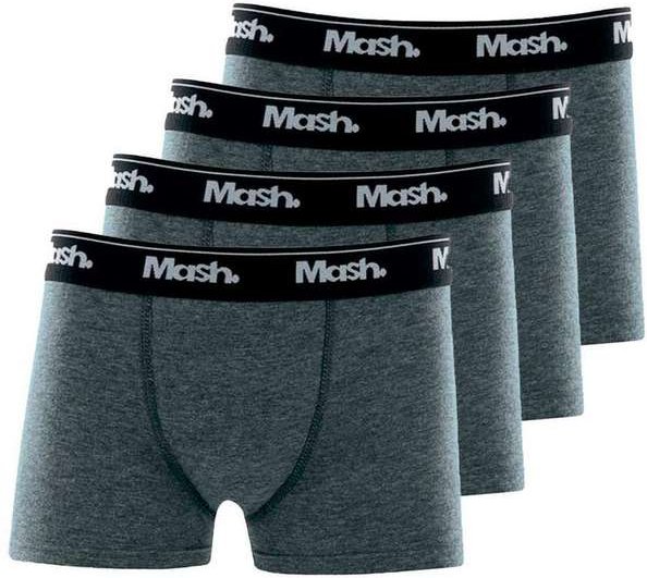 Imagem principal Kit com 4 Cuecas Infantil Boxer Mash 190.03 Cinza Lupo Lupo