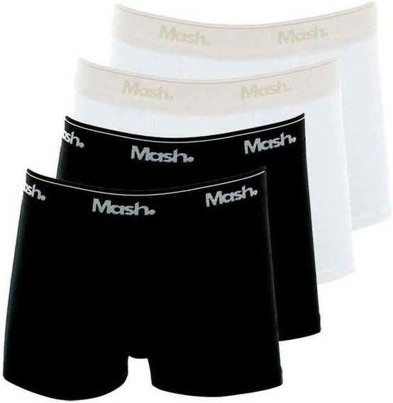 Imagem principal Kit com 4 Cuecas Infantil Boxer Mash 190.03 Preto-Branco Lupo Lupo