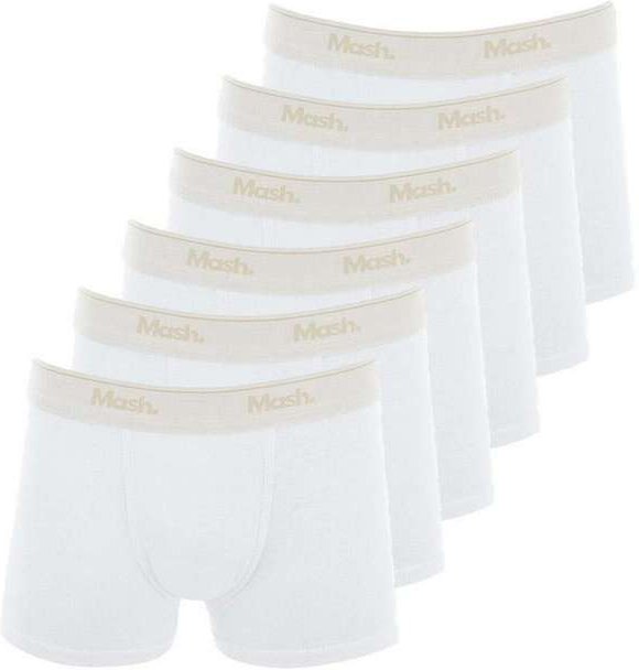 Imagem principal Kit com 6 Cuecas Infantil Boxer Mash 190.03 Branco MASH