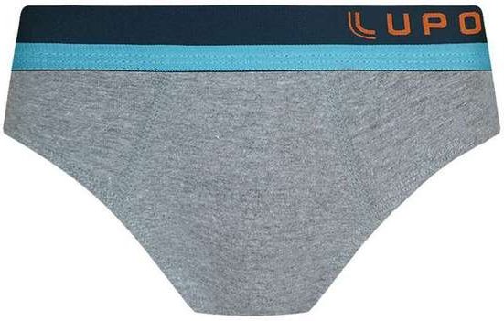 Imagem principal Cueca Infantil Slip Lupinho 361-002 8820-Chumbo-Mescla Lupo Lupo