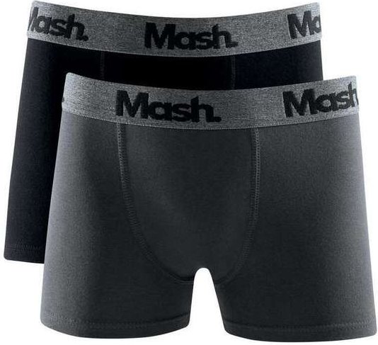 Imagem principal Kit com 2 Cuecas Infantil Boxer Mash 110.37 Pt00-Preto-Chumbo MASH