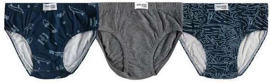 Imagem principal Kit com 3 Cuecas Infantil Slip Malwee 1000090623 C491a-Azul-Chumbo Malwee