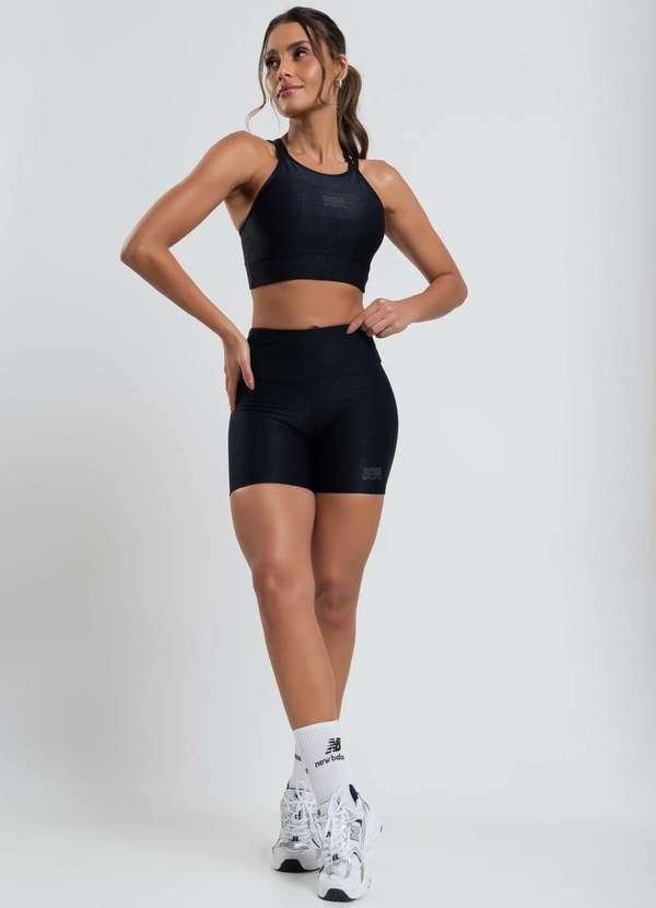 Imagem principal Bermuda Suplex Wonder Gloss Fashion Preto Salvatore Fashion Salvatore Fashion