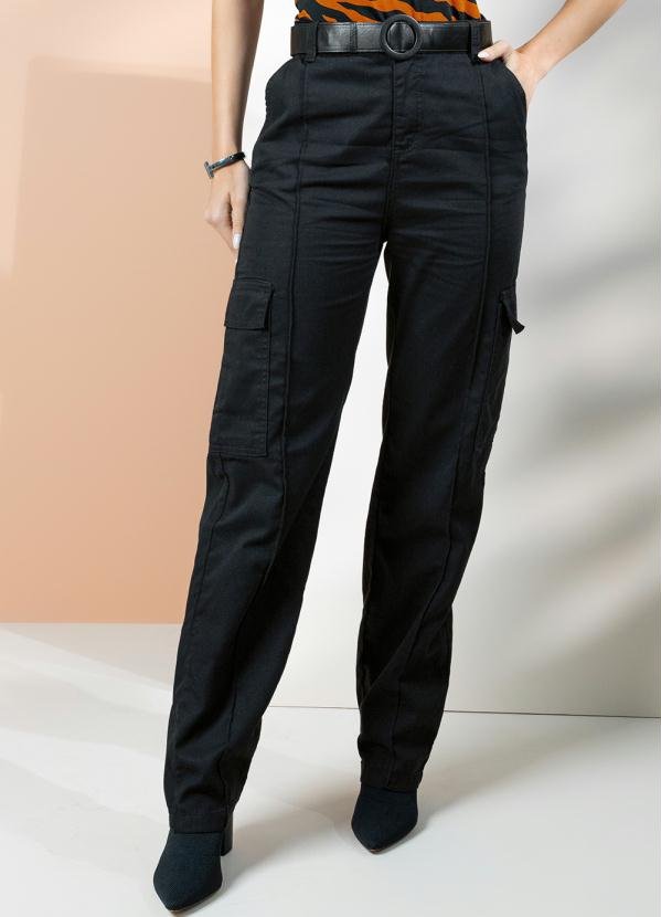 Imagem principal Calça Cargo Preta Quintess Quintess