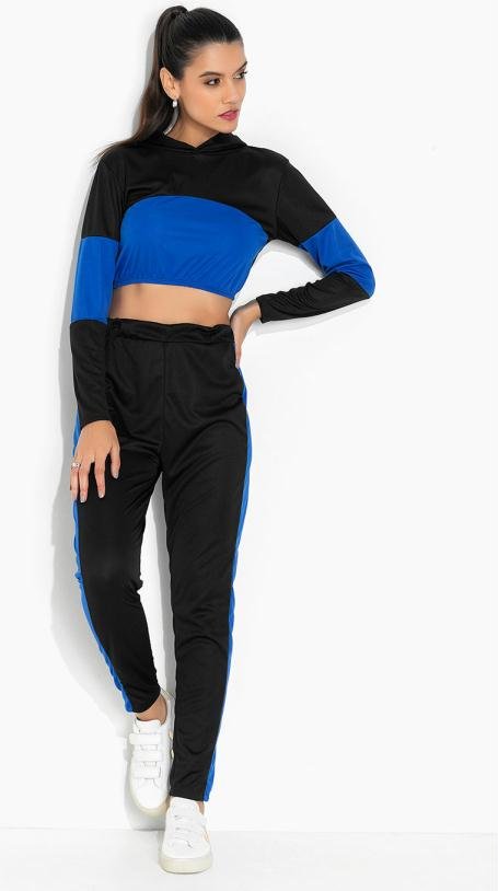 Imagem principal Conjunto Bicolor Preto com Capuz Moda Pop Moda Pop