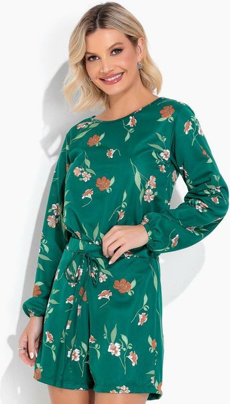 Imagem principal Conjunto Floral Verde com Casaco e Short Moda Pop Moda Pop