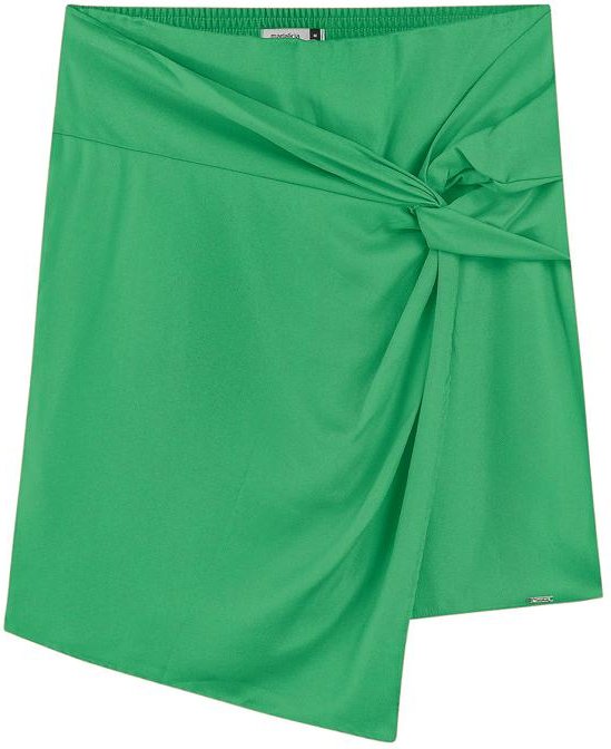 Saia Curta com Torção Frontal Verde