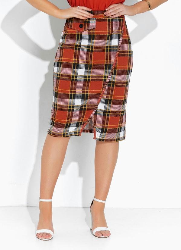 Imagem principal Saia Xadrez com Bolso Rosalie Rosalie