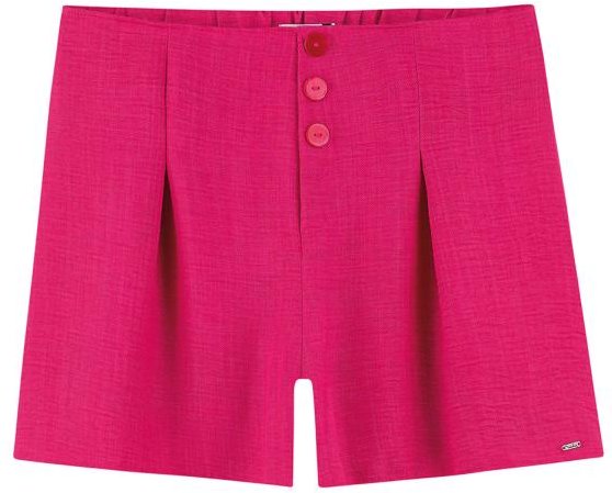 Shorts Curto Alfaiataria Rosa