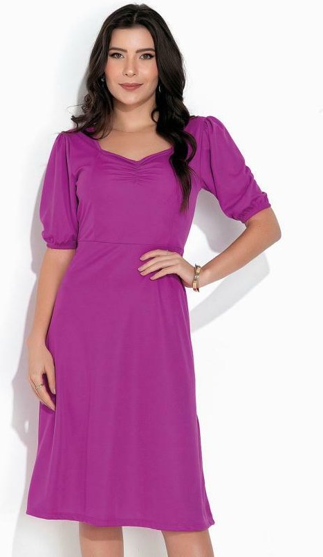 Imagem principal Vestido Rosa com Decote Princesa Rosalie Rosalie