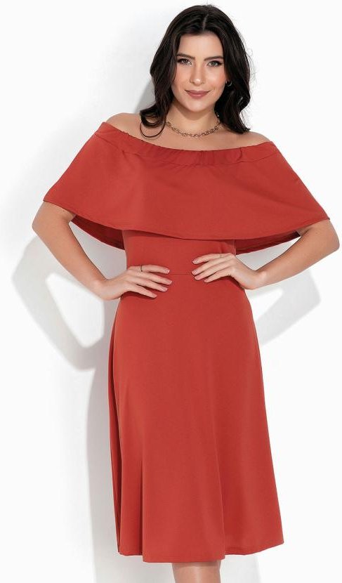 Imagem principal Vestido Terracota Ombro a Ombro Rosalie Rosalie