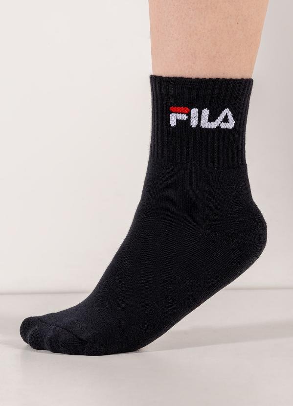 Imagem principal Tripack Unisex Cano Medio Preto Fila Fila