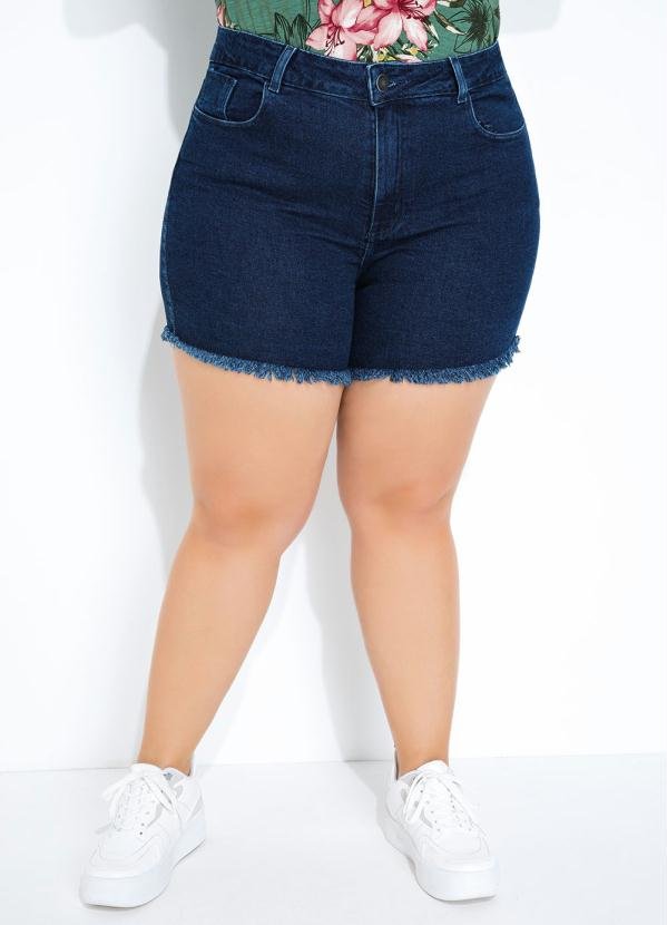 Imagem principal Short Jeans com Barra Desfiada Sawary Plus Size Sawary Jeans Sawary Jeans