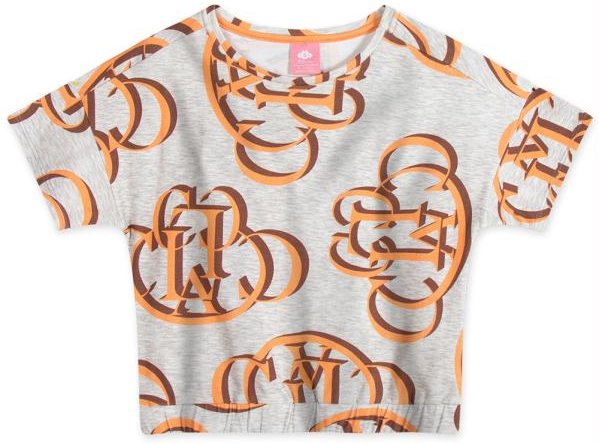 Imagem principal Blusa Manga Curta Menina Infantil Cinza Lilica Ripilica Lilica Ripilica