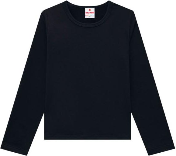 Blusa Infantil Menina Cotton Preto