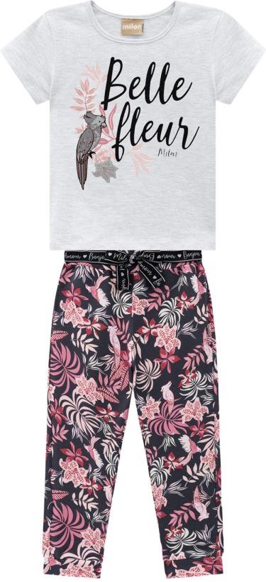 Imagem principal Conjunto Infantil Feminino Mescla Milon Milon