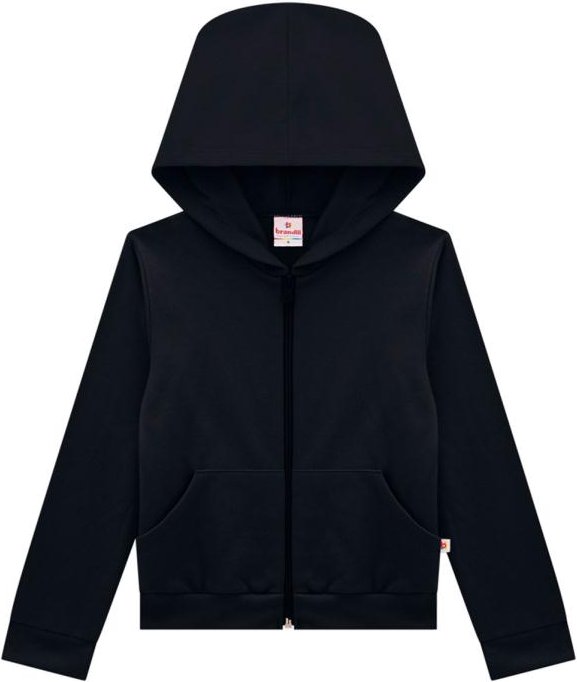 Imagem principal Jaqueta Infantil Menina Moletom Preto Brandili Brandili