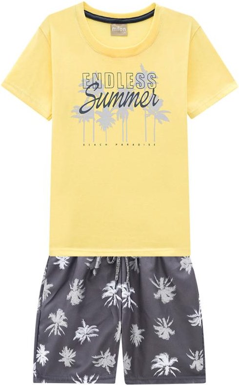 Imagem principal Conjunto Infantil Masculino Amarelo Milon Milon