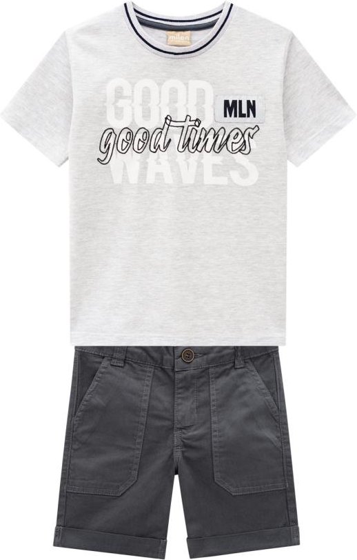 Imagem principal Conjunto Infantil Masculino Mescla Milon Milon