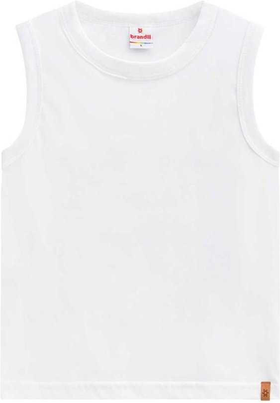 Imagem principal Regata Infantil Menino Malha Branco Brandili Brandili