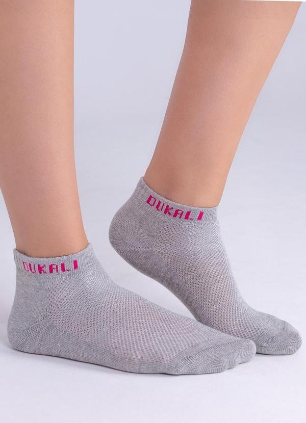 Imagem principal Meia Sapatilha Feminina Cinza Dukali Dukali