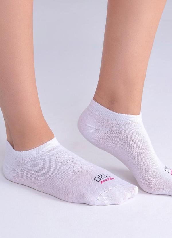 Imagem principal Meia Sapatilha Retencao Feminina Branco Dukali Dukali