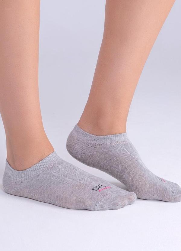 Imagem principal Meia Sapatilha Retencao Feminina Cinza Dukali Dukali