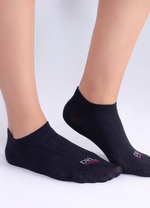 Imagem principal Meia Sapatilha Retencao Feminina Preto Dukali Dukali