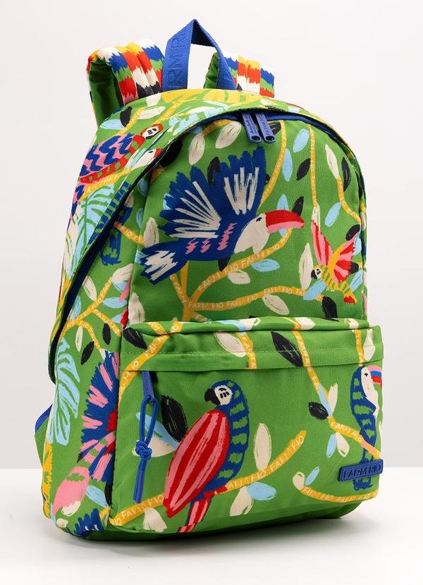 Imagem principal Mochila Xodó Bosque dos Passaros Verde FARM ETC FARM ETC