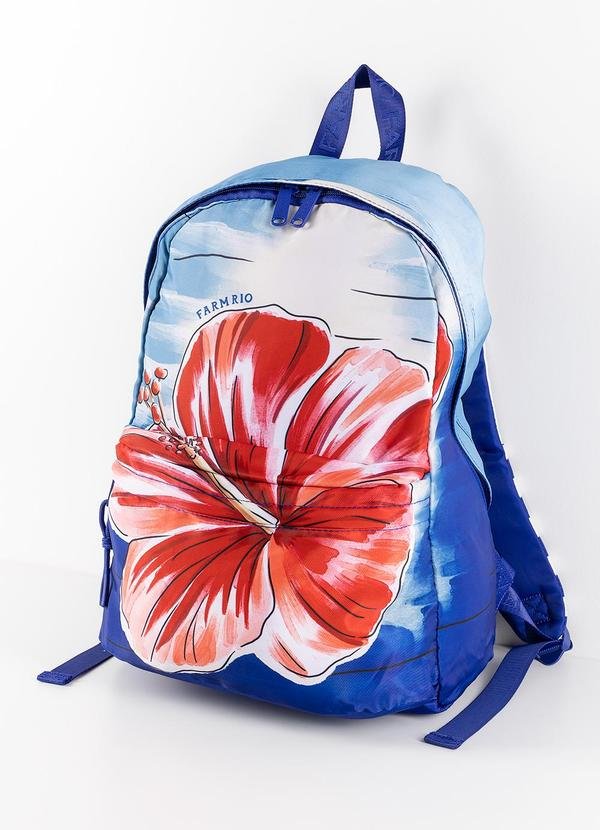 Imagem principal Mochila Xodó Hibisco de Verão Navy Azul FARM ETC FARM ETC