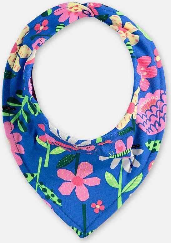 Babador Bandana Bebê Menina Suedine Up Baby Azul