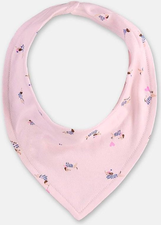 Babador Bandana Bebê Menina Suedine Up Baby Rosa