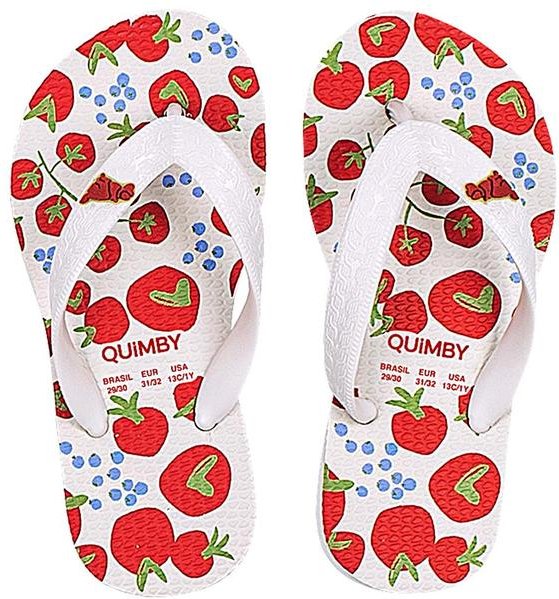 Chinelo Infantil Feminino Tomatinho Quimby Bege