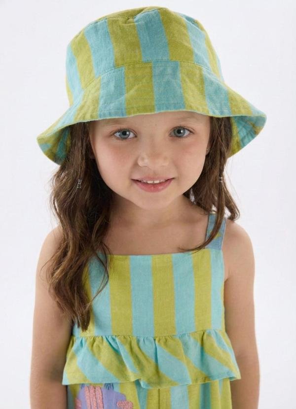 Chapéu Unissex em Viscolinho Três e Já Verde