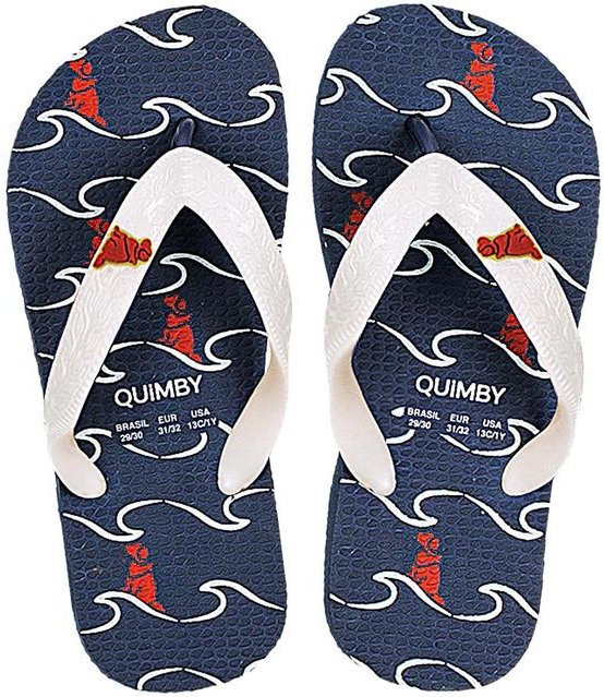 Chinelo Ondas Infantil Masculino Quimby Azul