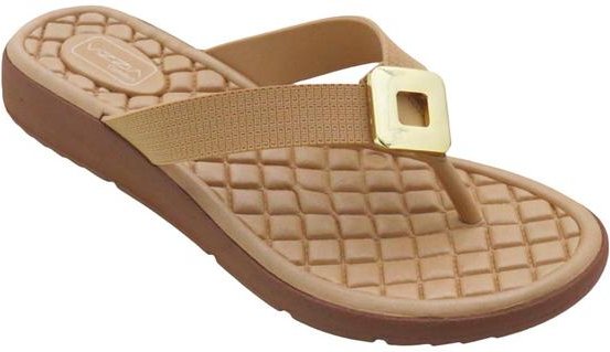 Chinelo Havana com Adereço Dourado