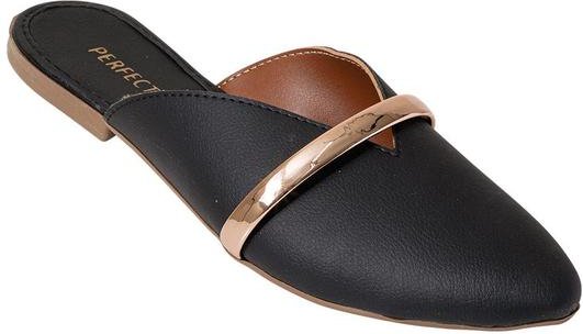 Imagem principal Mule Preto com Detalhe em Verniz Perfecta Perfecta