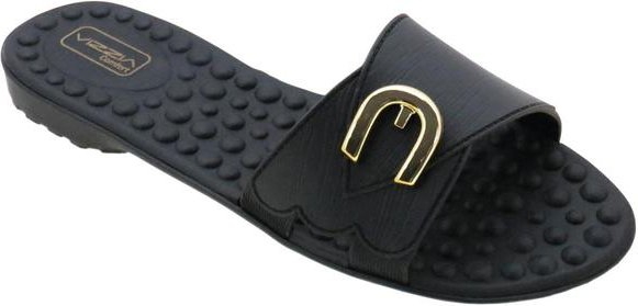 Rasteira Preta com Palmilha Confort