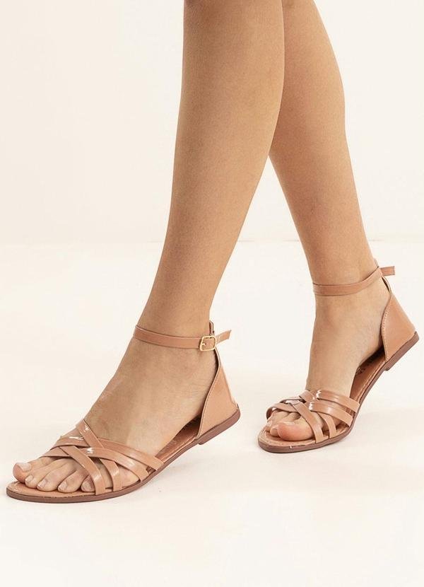 Imagem principal Rasteirinha Nude em Verniz Perfecta Perfecta