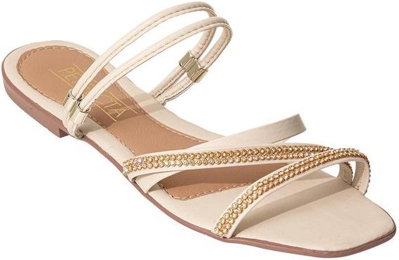 Imagem principal Rasteirinha Off White em Sintético Perfecta Perfecta