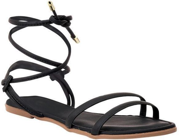 Imagem principal Rasteirinha Preta com Amarração Perfecta Perfecta