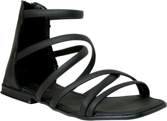 Imagem principal Rasteirinha Preta com Fechamento em Zíper Perfecta Perfecta