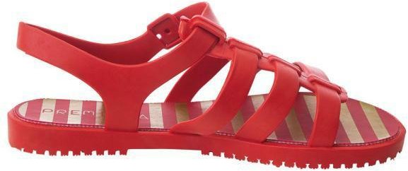 Imagem principal Sandália Vermelha com Fechamento em Botões Perfecta Perfecta