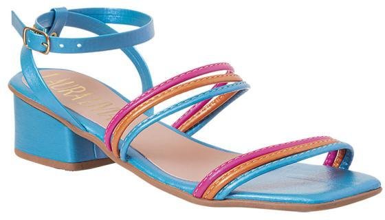 Imagem principal Sandália Azul com Tiras Coloridas Perfecta Perfecta