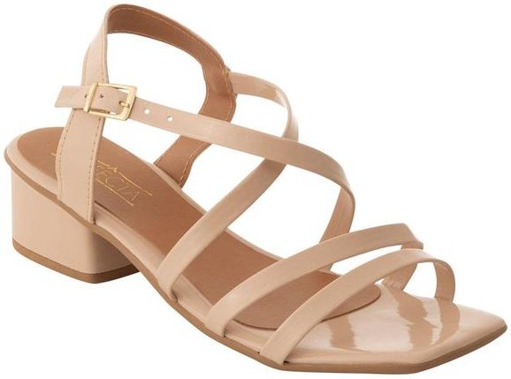 Imagem principal Sandália Bege em Sintético Verniz Perfecta Perfecta