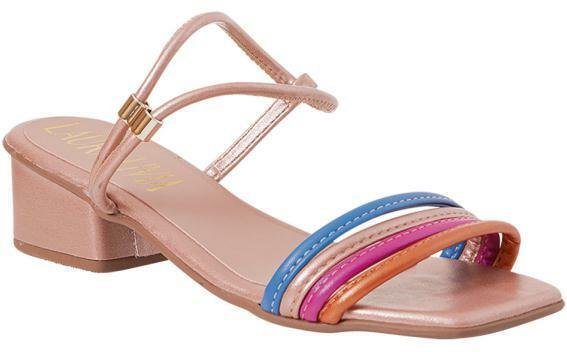 Imagem principal Sandália Cobre com Cabedal Colorido Perfecta Perfecta