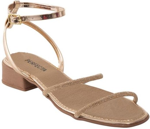 Sandália Cobre em Sintético