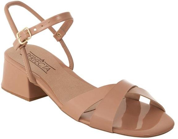 Imagem principal Sandália Nude em Sintético Verniz Perfecta Perfecta